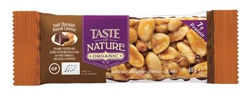 Barretta con frutta secca, Arachidi e Cioccolato Fondente Bio - 40 gr